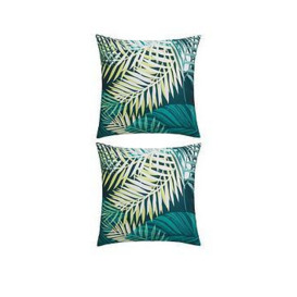 2-Pack Of Leaf Pattern Garden Cushions (45 X 45 X 12Cm)