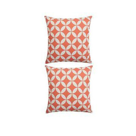 2-Pack Of Garden Cushions Orange Sorbet (45 X 45 X 12Cm)