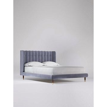 Swoon Kipling Velvet King Size Bed Frame &Amp Headboard - Bed Frame Only