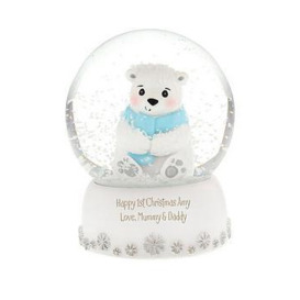 The Personalised Memento Company Personalised Polar Bear Snow Globe