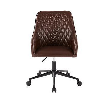Diamond Faux Leather Office Chair