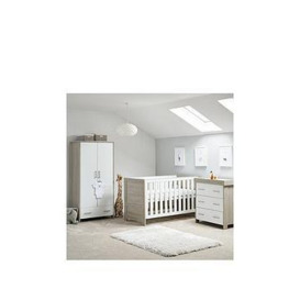 Obaby Nika 3-Piece Room Set - Grey Wash/White, White/Grey