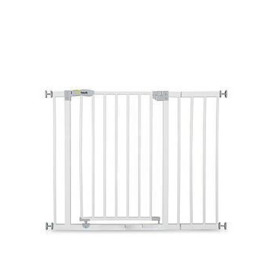 Hauck Open N Stop Safety Gate + 21cm Extension - White, White