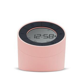 Acctim Clocks Jowie Pink Digital Alarm Clock
