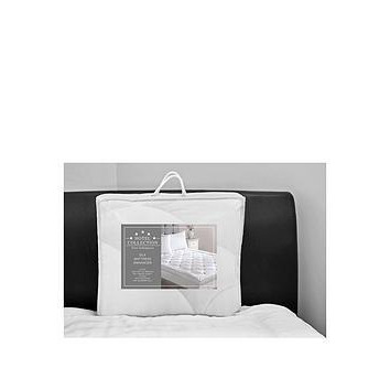 Hotel Collection Silk Mattress Enhancer - White