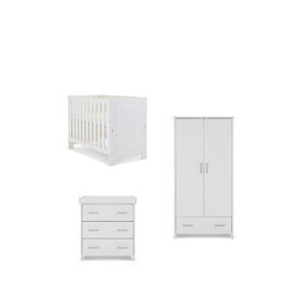 Obaby Nika Mini 3-Piece Nursery Set, White