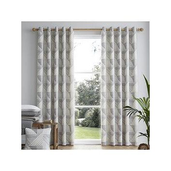 Fusion Campden Eyelet Lined Curtains
