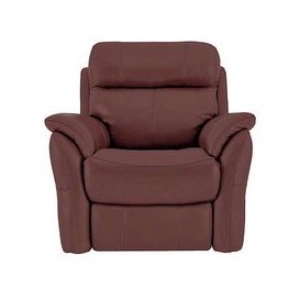 Relax Station Revive NC Leather Manual Recliner Armchair - NC Deep Red