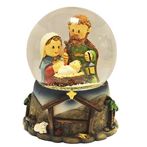 Hand Painted Christmas Nativity Scene Mini Snow Globe