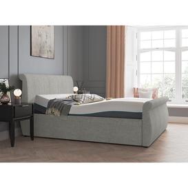 Lucia Sleepmotion Adjustable Upholstered Bed Frame - 4'0 Small Double - Silver