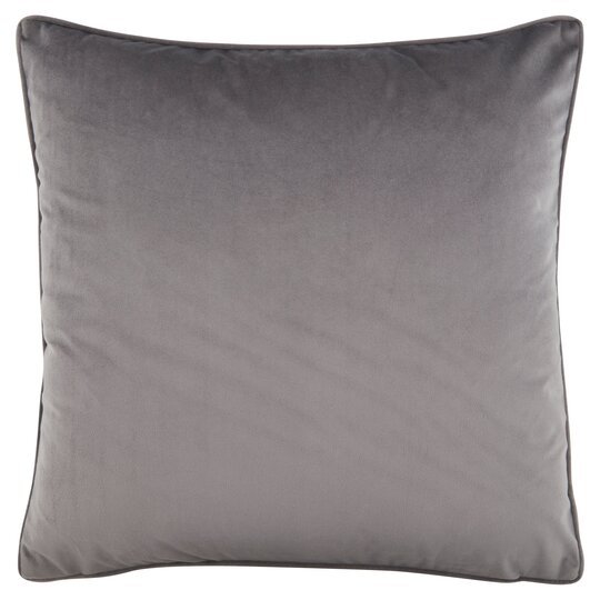 Tesco Velour Cushion Charcoal