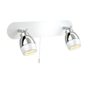 Firstlight 8202 Marine White 2 Light Bathroom Wall Spotlight, Rated IP44