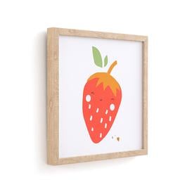 Fruta Child's Framed Strawberry Print