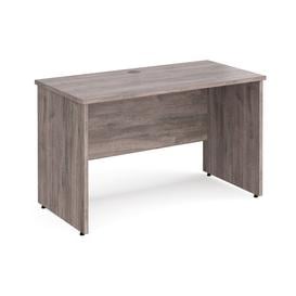 All Grey Oak Panel End Narrow Rectangular Desk, 120wx60dx73h (cm)