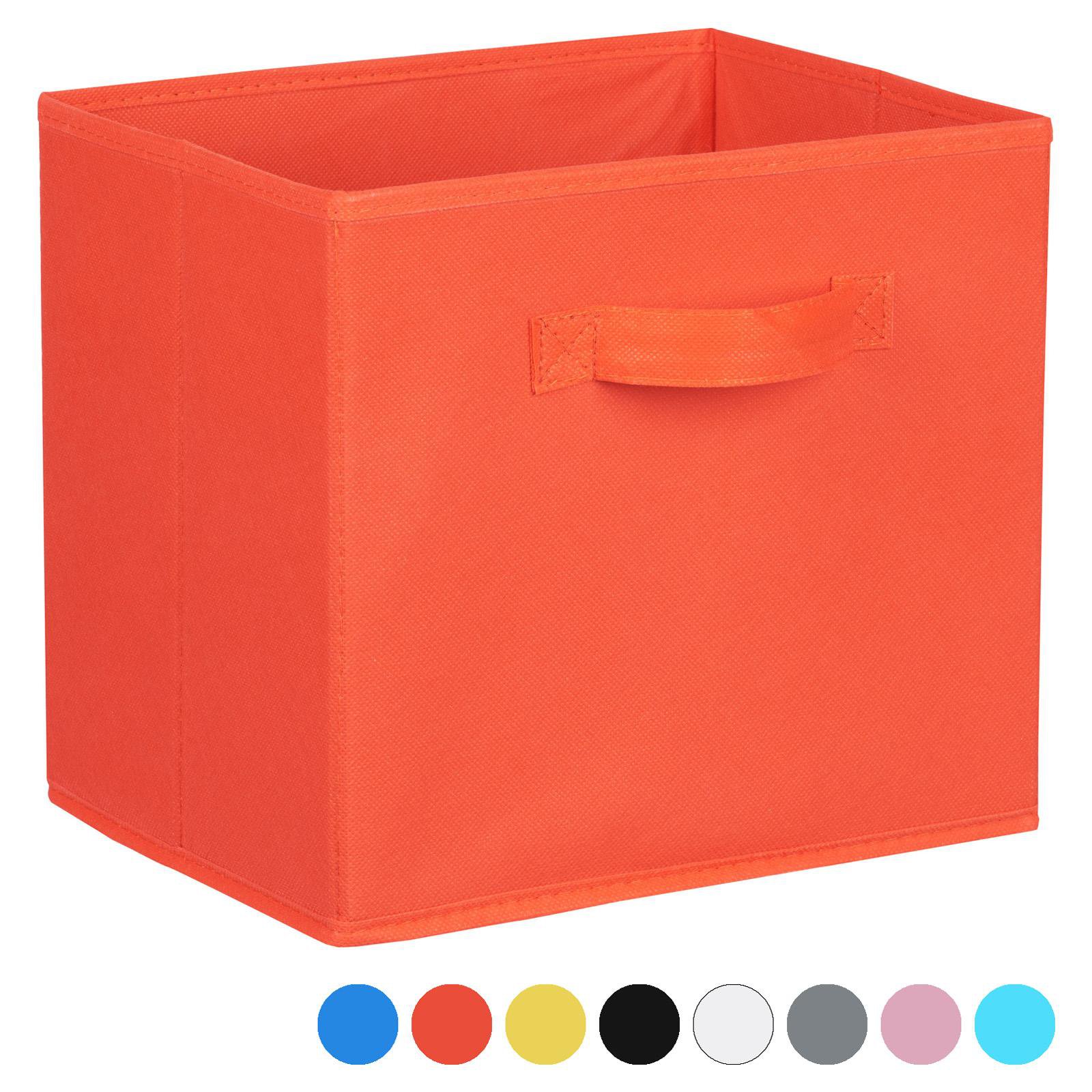 Hartleys Fabric Storage Box for 2, 3 & 4 Tier Cube Units - Red