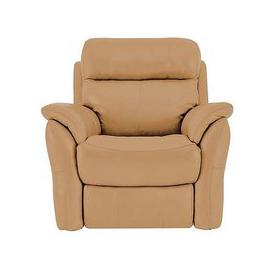 Relax Station Revive NC Leather Manual Recliner Armchair - NC Honey Yellow