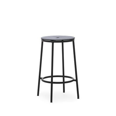 Circa Bar stool - / H 65 cm - Oak by Normann Copenhagen Black