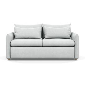 Heal's Pillow 3 Seater Sofa Bed Tejo Noir Black Painted Oak Feet - Heal's UK Furniture