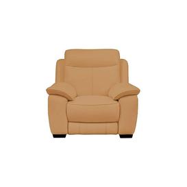 Starlight Express BV Leather Power Armchair with Headrest - BV Honey Yellow