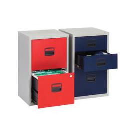 image-Bisley A4 Home Office Filing Cabinet, Black