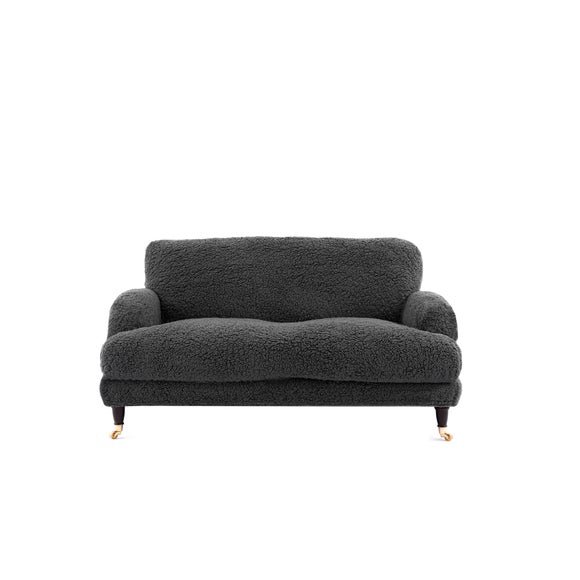 Teddy Two Seater Sofa Cover Teddy Charcoal