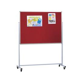 Double Sided Mobile Aluminium Noticeboard, Blue