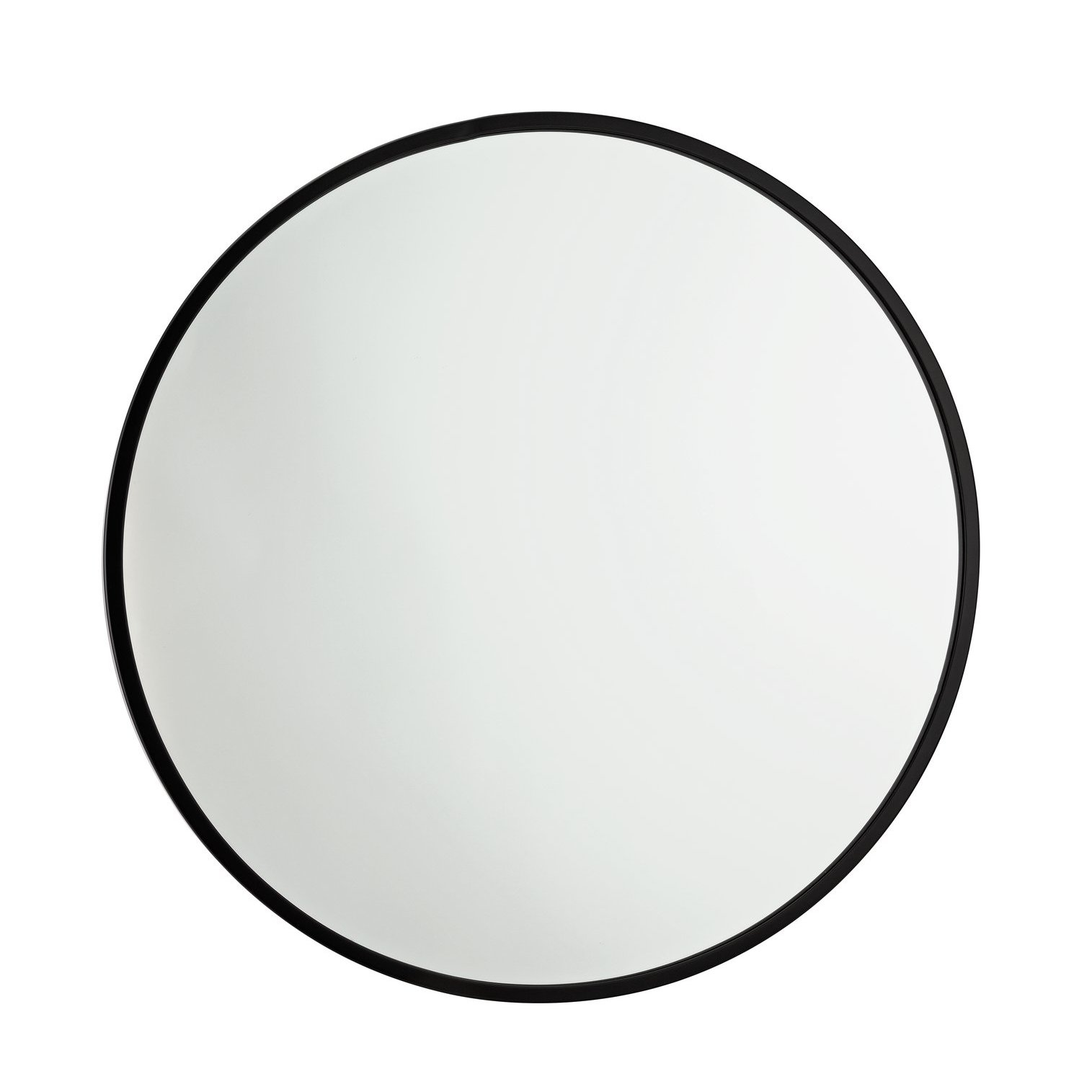 Habitat Kanso Round Metal Framed Wall Mirror Black by Argos