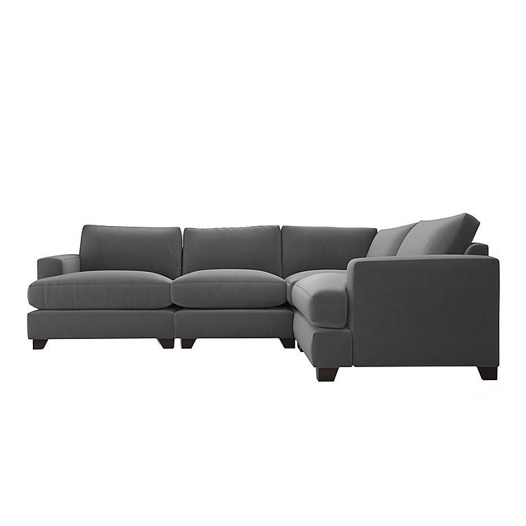 The Lounge Co. - Lorrie Small Fabric Corner Sofa - Grey