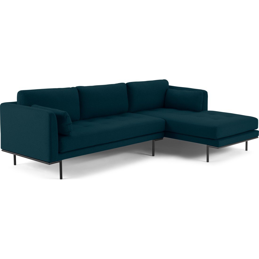 Harlow Right Hand Facing Chaise End Sofa, Elite Teal Fabric