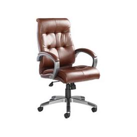 Vomero Leather Faced Executive Chair, Brown
