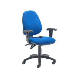 Orchid Lumbar Pump Ergonomic Operator Chair With Height Adjustable Arms, Charcoal