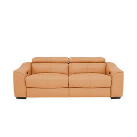 Elixir 3 Seater NC Leather Sofa Bed - NC Honey Yellow