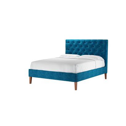 Rosalie 130cm King Bed in Scuba Smart Velvet - sofa.com