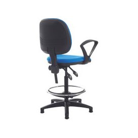 Point Draughtsman Chair With Fixed Arms, Scuba