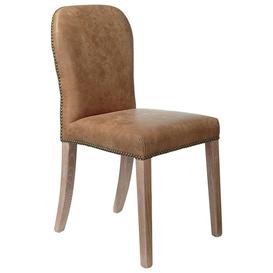 image-Stafford Leather Dining Chair - Aged Tobacco