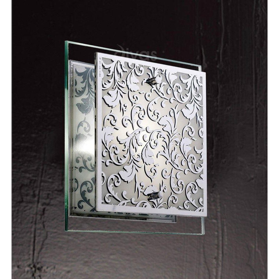 Diyas IL31015 Roveta Decorative Wall Light in Polished Chrome Finish