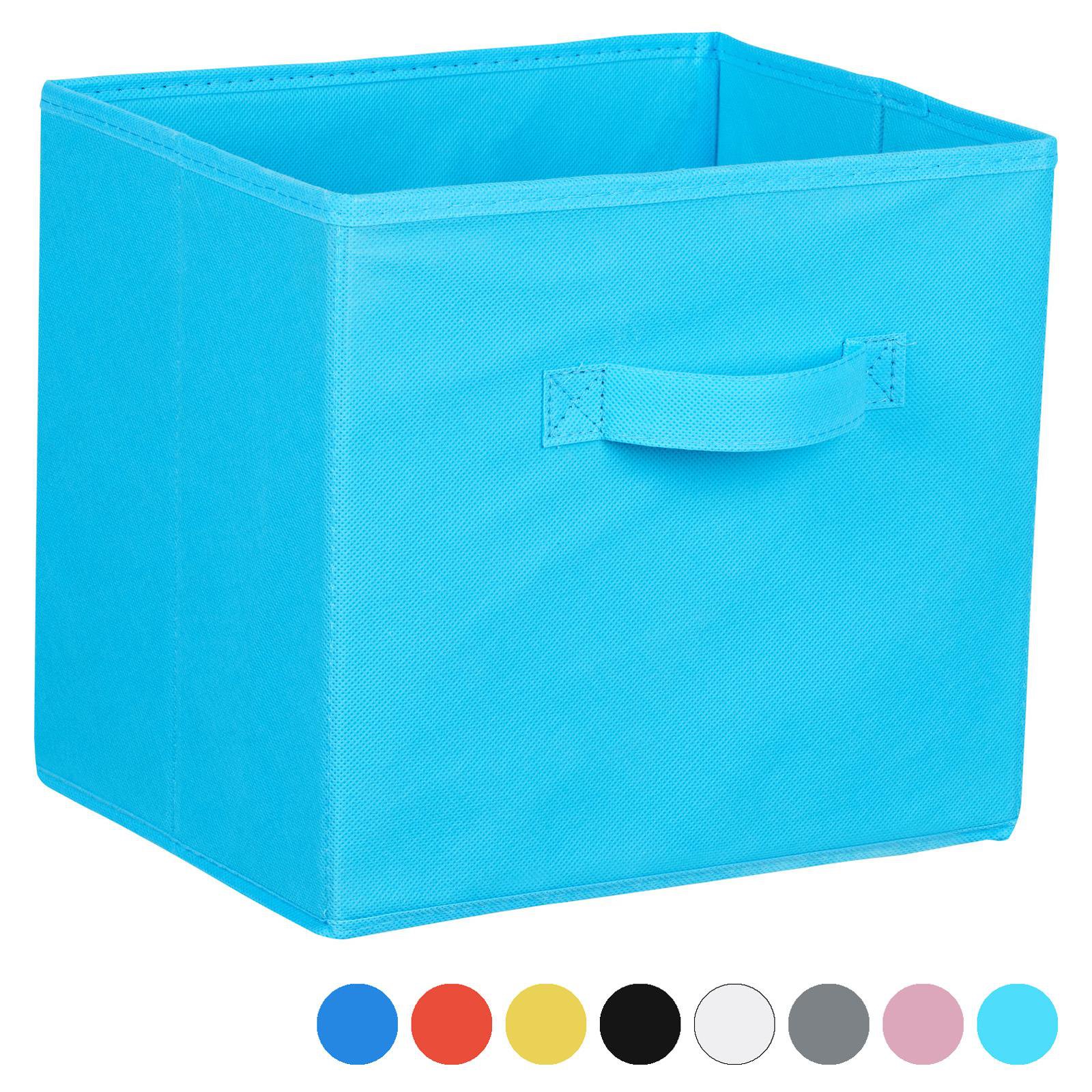Hartleys Fabric Storage Box for 2, 3 & 4 Tier Cube Units - Light Blue