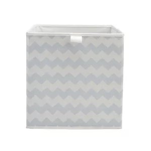 Form Mixxit Chevron Blue Cardboard & Polyester (Pes) Foldable Storage Basket (H)310mm (W)310mm