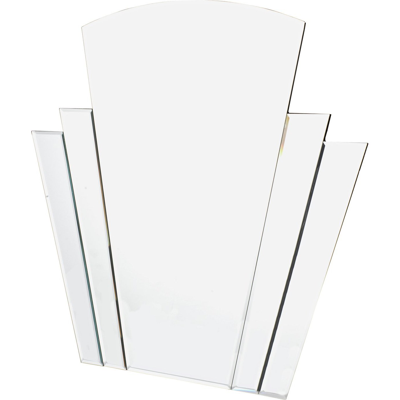 Habitat Olivia Art Deco Wall Mirror Silver by Argos