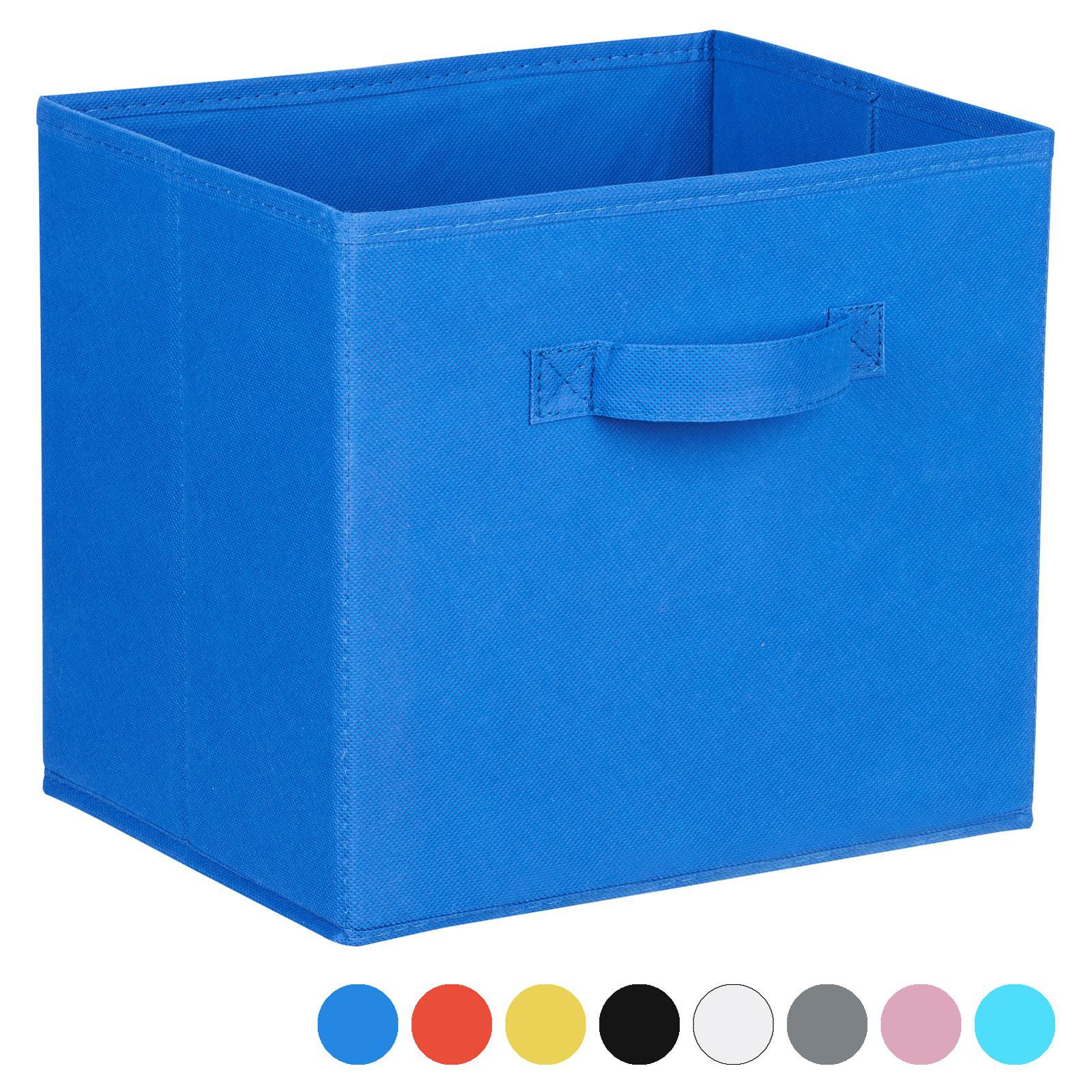 Hartleys Fabric Storage Box for 2, 3 & 4 Tier Cube Units - Blue