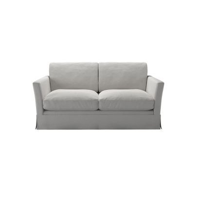 Otto 2 Seat Sofa Bed in Alabaster Brushed Linen Cotton - sofa.com