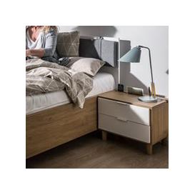 Vox Simple Customisable Bedside Table with Drawers - Black