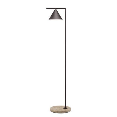 Captain Flint Outdoor Floor lamp - LED / H 154 cm - Adjustable- Stone base by Flos Brown