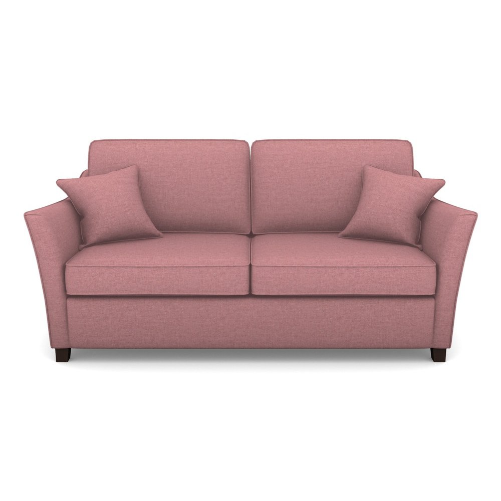 Ashdown Sofabed 3 Seater Sofabed in Easy Clean Plain- Rosewood