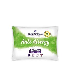 Slumberdown Anti-Allergy Firm Pillows Pack Of 2 - White