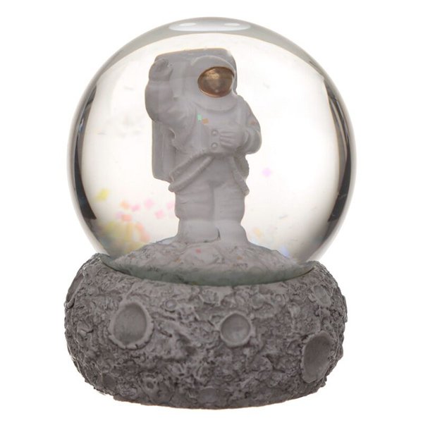 Moon And Space Man Snow Globe Waterball