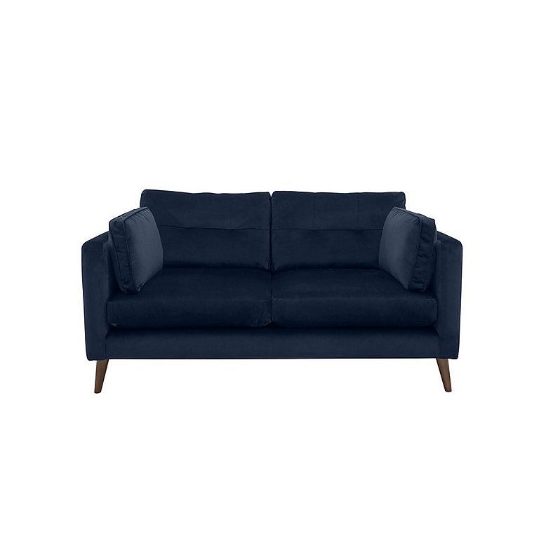 The Botanical Collection Verdosa 2 Seater Fabric Plain Sofa Blue by