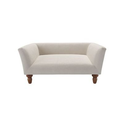 Cecil Small Dog Bed in Taupe Brushed Linen Cotton - sofa.com