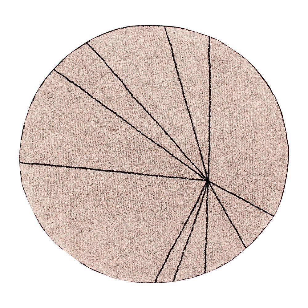 Lorena Canals - Trace Round Washable Rug - 160cm - Vintage Nude