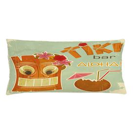 image-Javan Tiki Bar Drink Mask Floral Outdoor Cushion Cover